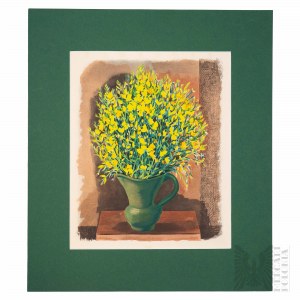 Moses Kisling (1891-1953) - Fleurs dans un vase, 1954