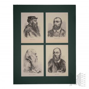 Jan Matejko (1838-1893) - Set di 5 xilografie