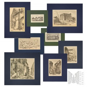 Jan Matejko (1838-1893) - Set of 8 woodcuts