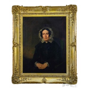 19th Century, Biedermeier, Portrait of a Woman in Mourning Dress