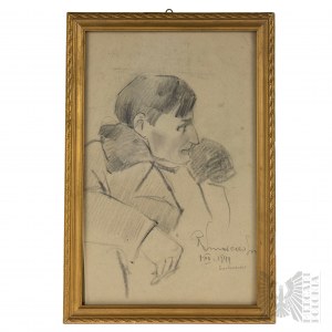 Romuald Smorczewski (1901-1962) Profil Mężczyzny (Napoleon?) 1944