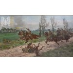 Edward Mesjasz (1929-2007) The Charge of Moranets 1939 - 27th Uhlan Regiment Batalistic Image