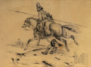 Victor Adam (1801-1866), Kosak zu Pferd
