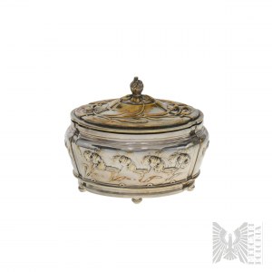 Fraget Warsaw - Tsarist Art Nouveau Silver-plated Sugar Box 