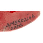Sylwester Ambroziak (ur. 1964, Łowicz), Patrzący w górę - Czerwony, 2020