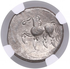 Celtic Central Europe, Noricum AR Tetradrachm, c. 2nd - 1st century BC - NGC AU