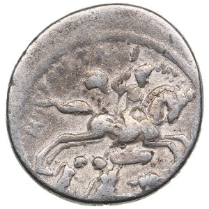 Roman Republic (Rome) AR Denarius, 55 BC - P. Fonteius P.f. Capito