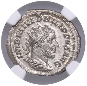 Römisches Reich (Rom) AR Antoninianus AD 244-247 - Philipp I. der Araber (AD 244-249) - NGC MS