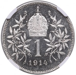 Austria 1 Korona 1914 - Franciszek Józef I (1830-1916) - NGC MS 62 PL