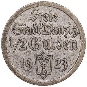 Danzig Free City (Poland) 1/2 Gulden 1923
