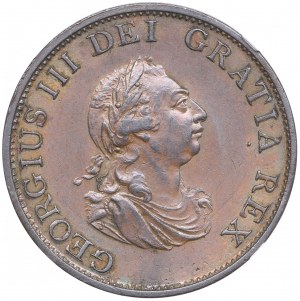 United Kingdom (Soho) 1/2 Penny 1799 - George III (1760-1820) - NGC AU 55 BN