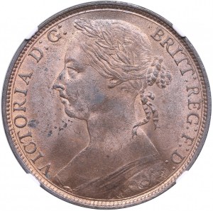 Regno Unito Un Penny 1890 - Vittoria (1837-1901) - NGC MS 63 RB