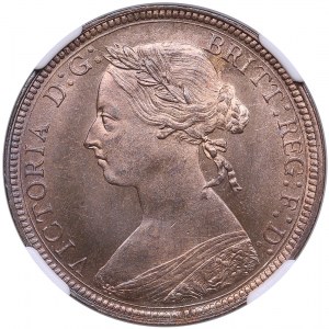 Royaume-Uni 1/2 Penny 1893 - Victoria (1837-1901) - NGC MS 65 RB