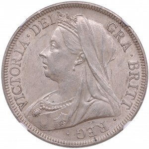 Royaume-Uni 1/2 Couronne 1900 - Victoria (1837-1901) - NGC AU 58