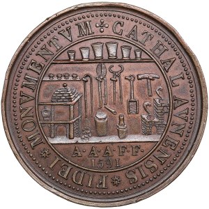 France Medal - Henry IV the coin workshops of Chalons-en-Champagne 1591