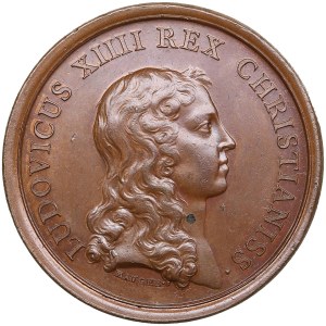 Francúzsko Bronzová medaila 1641 - Väčšina kráľa