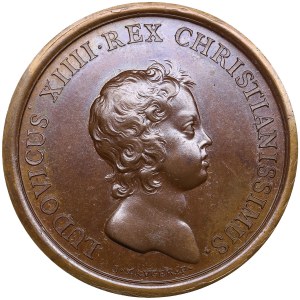Francie Bronzová medaile 1643 - Smrt Ludvíka XIII.