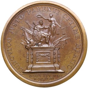 Francie Bronzová medaile 1643 - Smrt Ludvíka XIII.