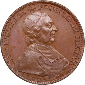 France Bronze Medal - Cardinal André Hercule de Fleury (1653-1743)