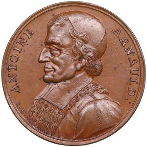 Medaglia di bronzo della Francia (1723-1724) - Uomini illustri dell'epoca di Luigi XIV - Antoine Arnauld (1612-1694)