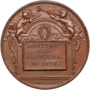 Bronzová medaile Francie (1723-1724) - Slavní muži doby Ludvíka XIV. - Antoine Arnauld (1612-1694)
