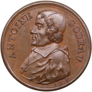 Medaglia di bronzo della Francia (1723-1724) - Uomini illustri dell'epoca di Luigi XIV - Antoine Godeau (1605-1672)