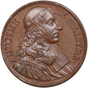 Medaglia di bronzo della Francia (1723-1724) - Uomini illustri dell'epoca di Luigi XIV - Antoine le Maistre (1608-1658)