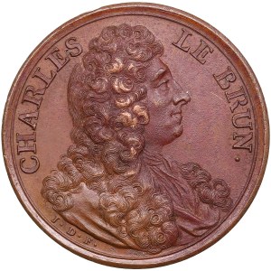 France Bronze Medal (1723-1724) - Famous Men of the Age of Louis XIV - Charles Le Brun (1619-1690)