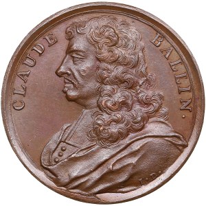 France Bronze Medal (1723-1724) - Famous Men of the Age of Louis XIV - Claude Ballin (1612-1678)