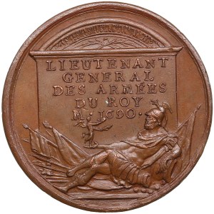 France Bronze Medal (1723-1724) - Famous Men of the Age of Louis XIV - Claude Berbier de Metz (1638-1690)