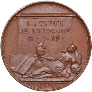 Francie Bronzová medaile (1723-1724) - Slavní muži doby Ludvíka XIV - Louis Ellies Du Pin (1657-1719)