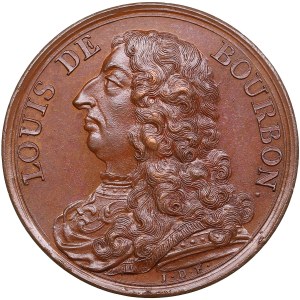 Francie Bronzová medaile (1723-1724) - Slavní muži doby Ludvíka XIV - Ludvík II. de Bourbon (1621-1687)