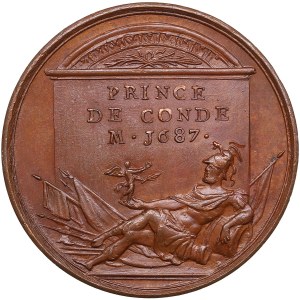 France Bronze Medal (1723-1724) - Famous Men of the Age of Louis XIV - Louis II de Bourbon (1621-1687)