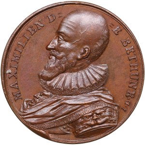 Frankreich Bronzemedaille (1723-1724) - Berühmte Persönlichkeiten aus der Zeit Ludwigs XIV. - Maximilien de Béthune (1559-1641)