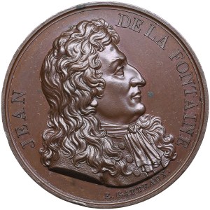 France Bronze Medal 1816 - Jean de la Fontaine (1621-1695)