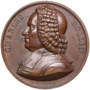 France Bronze Medal 1818 - Charles Rollin (1661-1741)