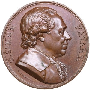 France Bronze Medal 1818 - Charles Simon Favart (1710-1793)