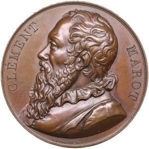 France Bronze Medal 1818 - Clement Marot (1496-1544)