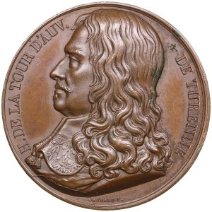France Bronze Medal 1819 - Henri de La Tour d'Auvergne, Vicomte de Turenne (1611-1675)