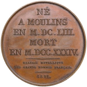 France Bronze Medal 1821 - Claude Louis Hector de Villars, Prince of Martigues (1653-1734)