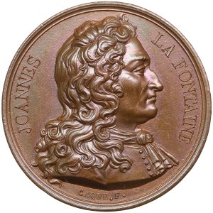 Frankreich Bronzemedaille 1821 - Jean de la Fontaine (1621-1695)