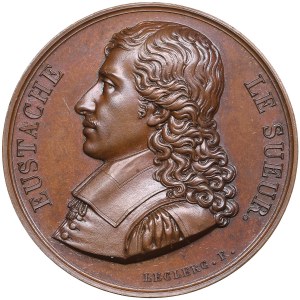 France Bronze Medal 1828 - Eustache Le Sueur (1617-1655)