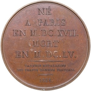 France Bronze Medal 1828 - Eustache Le Sueur (1617-1655)