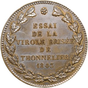 Francie 5 franků Essai (vzor) 1843 - Ludvík Filip (1830-1848)