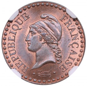 Francia (Parigi) 1 Centesimo 1849 A - Seconda Repubblica (1848-1852) - NGC MS 64 RB