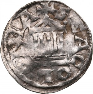 Niemcy (Andernach) Pfennig AR, ND - Konrad II (1027-1039)