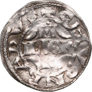 Niemcy (Andernach) Pfennig AR, ND - Konrad II (1027-1039)