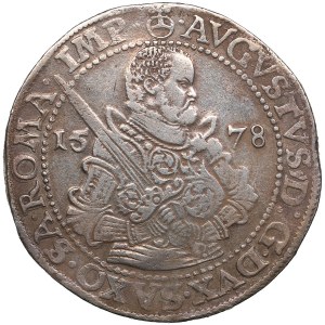 Stati tedeschi, Sassonia, Linea Albertiniana (Dresda) - AR Thaler 1578 - Agosto I (1553-1586)