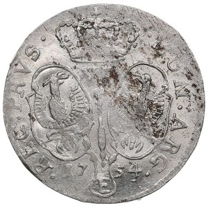 Germany (Brandenburg-Prussia) 6 Gröscher 1754 E - Friedrich II (1740-1786)