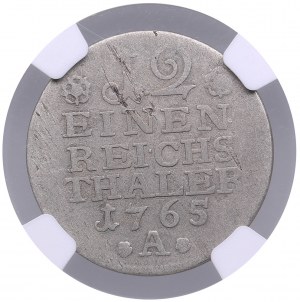 Germany (Brandenburg-Prussia) 1/12 Taler 1765 A - Friedrich II 1(740-1786) - Mint Error - Reverse Brockage - NGC XF 40_x
